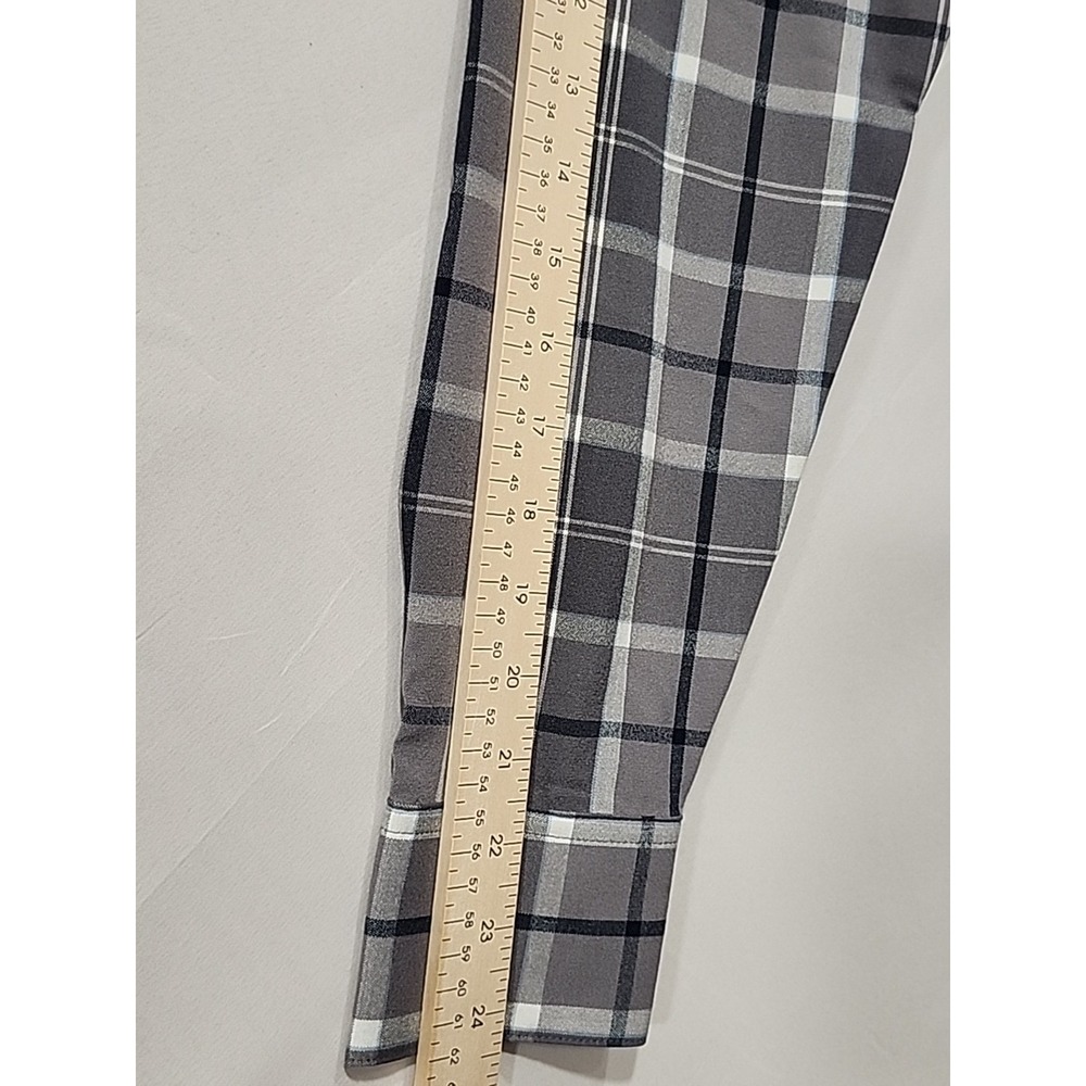 NWT Mizzen and Main Button Down Shirt Mens S, Trim Plaid‎ Pocket GRAY MSRP $148 - Picture 6 of 9